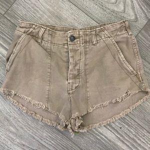 Free People Tan Shorts